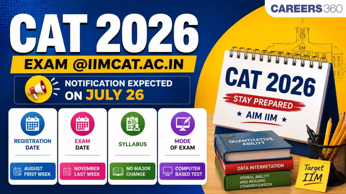 CAT 2026 Exam @iimcat.ac.in: Notification Expected on July 26, Registration Date, Exam Date, Syllabus