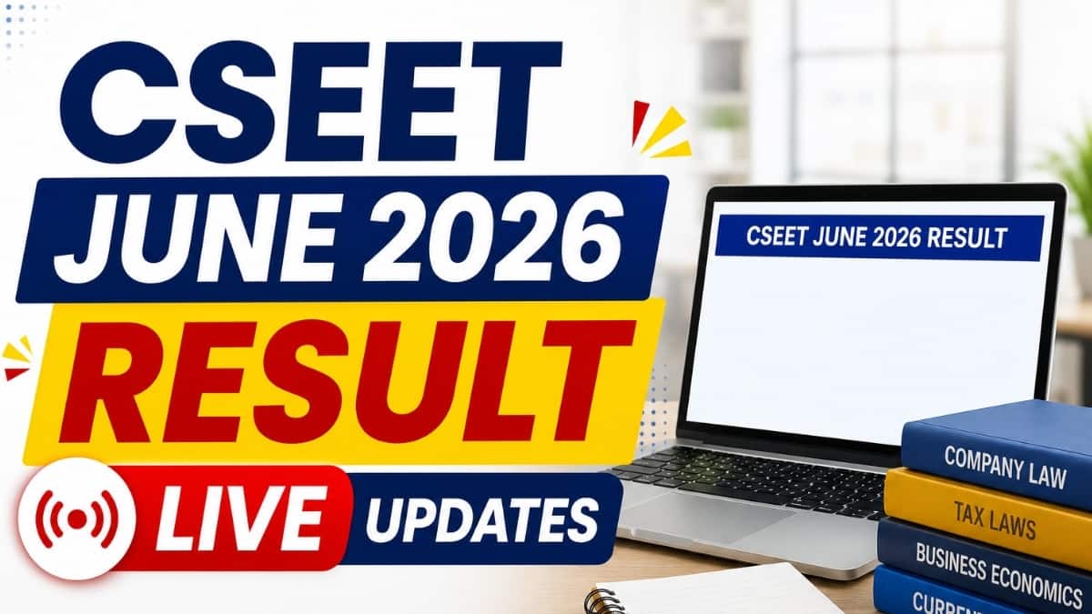 CSEET June 2026 Result Live: Link, Time, Pass Percentage