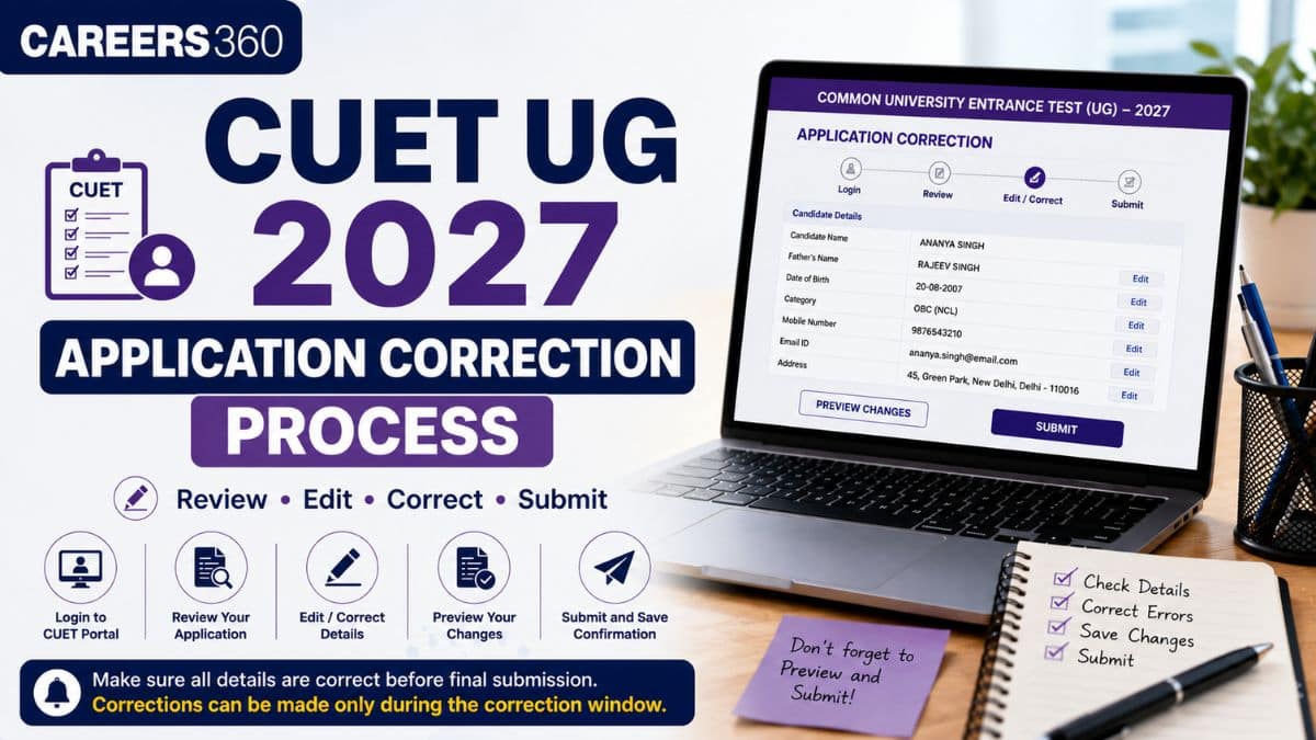 CUET UG Correction Window 2027, Date, Edit Application Form @cuet.nta ...