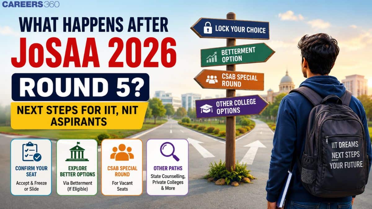 What Happens After JoSAA 2026 Round 5? Next Steps for IIT, NIT Aspirants