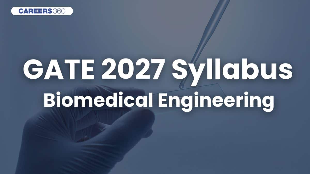 GATE 2027 Syllabus for Biomedical Engineering (BM)- Download Free PDF