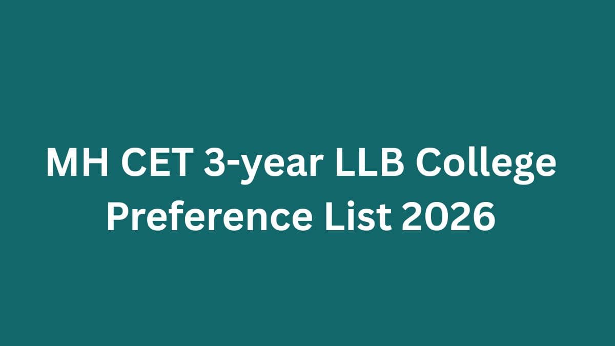 MH CET 3-year LLB College Preference List 2026: Rank-Wise Colleges with Cut-Offs
