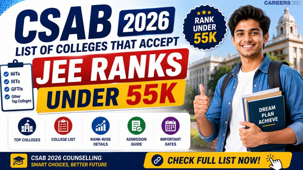 CSAB 2026: List of Colleges That Accept JEE Ranks Under 55K