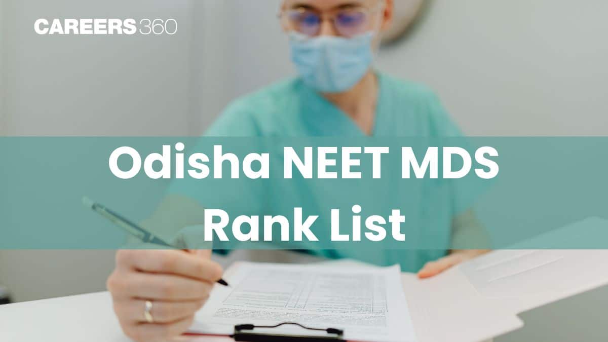 Odisha NEET MDS Rank List 2026: Merit List PDF Download Link