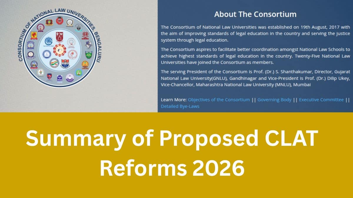 Summary of Proposed CLAT Reforms 2026