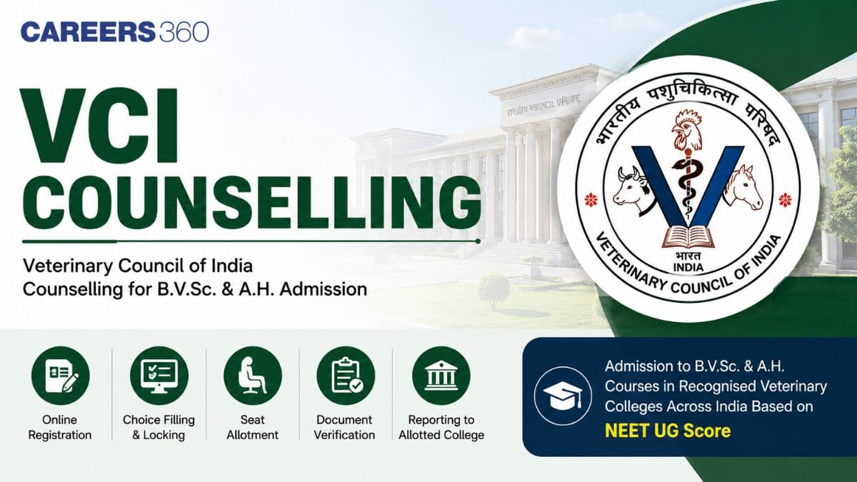 VCI Counselling 2026: Dates, Registration, Choice Filling, Seat Allotment Result & Reporting - Careers360