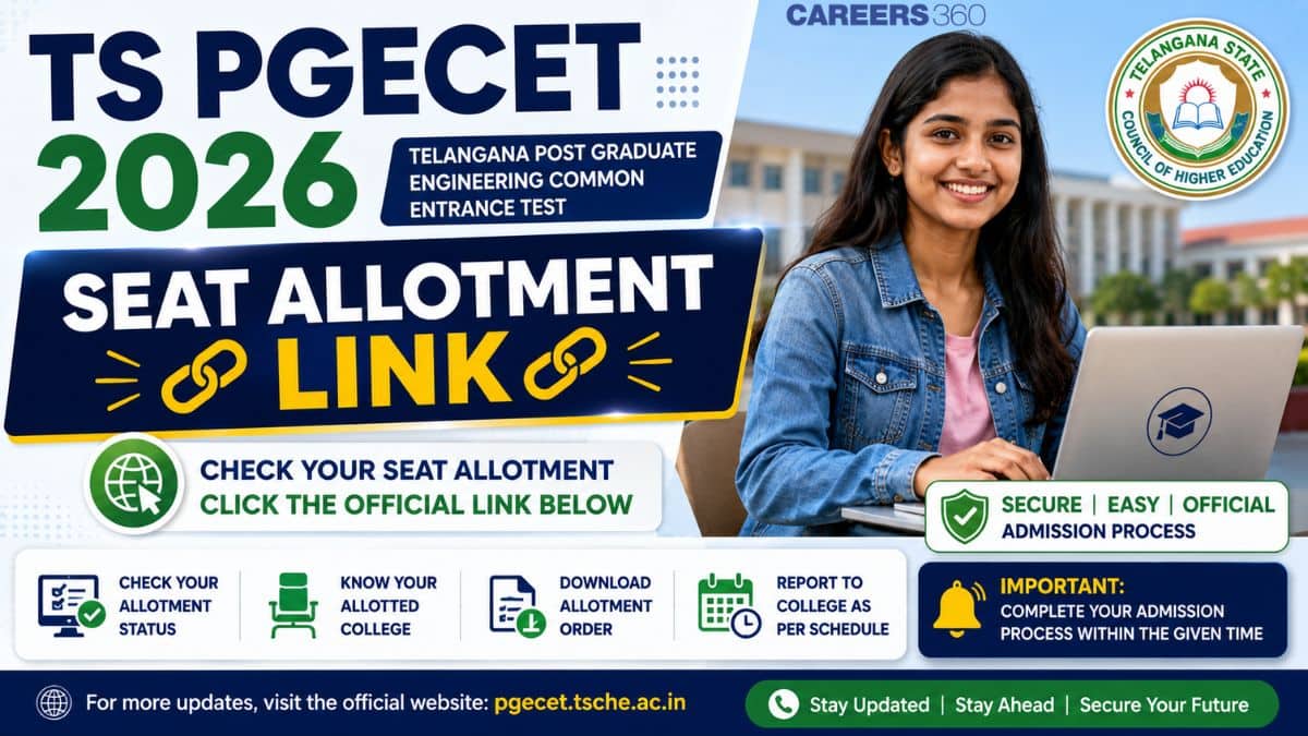 TS PGECET 2026 Seat Allotment Link: Check Result, College & Reporting Dates
