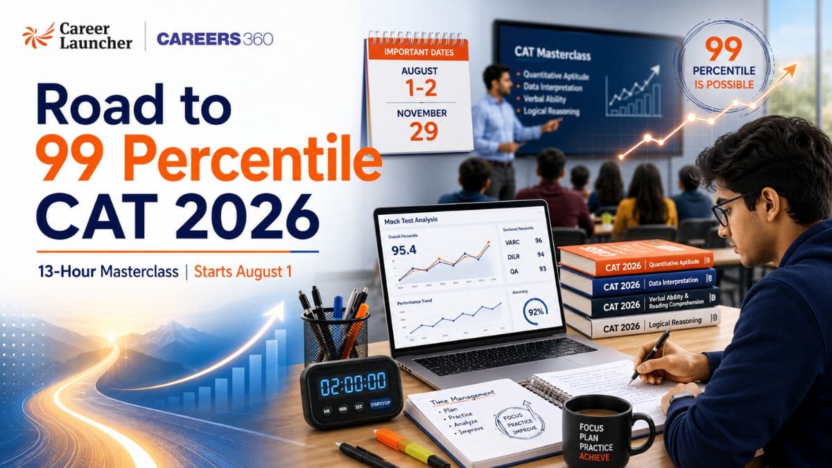 CAT 2026 Is Just 4 Months Away: Here's How Career Launcher's Road to 99 Percentile Program Helps Aspirants