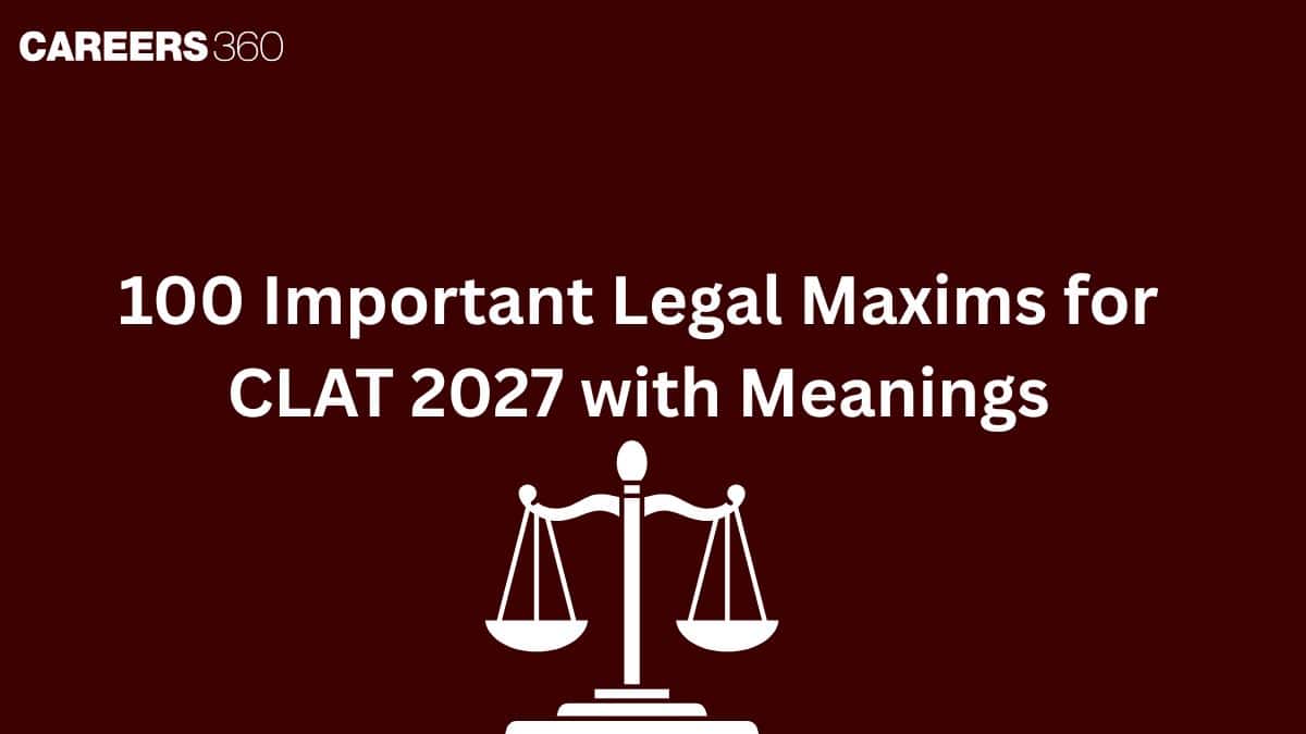 100 Important Legal Maxims for CLAT 2027 with Meanings