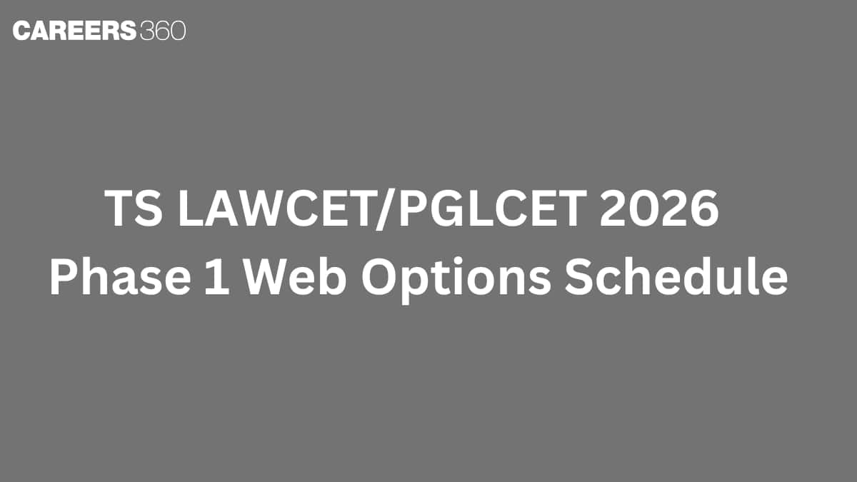 TS LAWCET/PGLCET 2026 Phase 1 Web Options Schedule