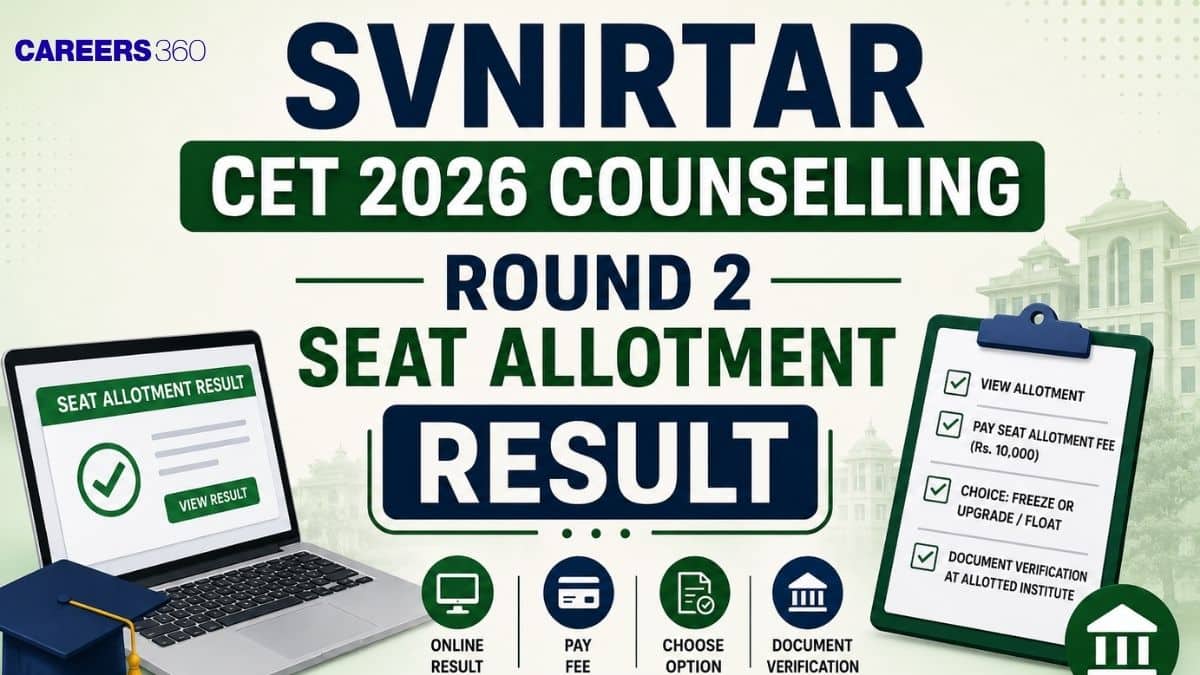 SVNIRTAR CET 2026 Counselling Round 2 Seat Allotment Result (July 30): Direct Link