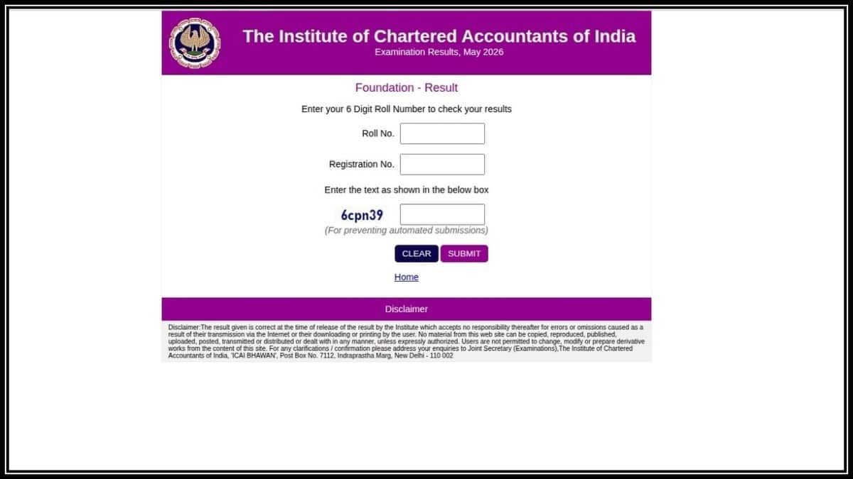 CA May result link active (Image: caresults.icai.org)