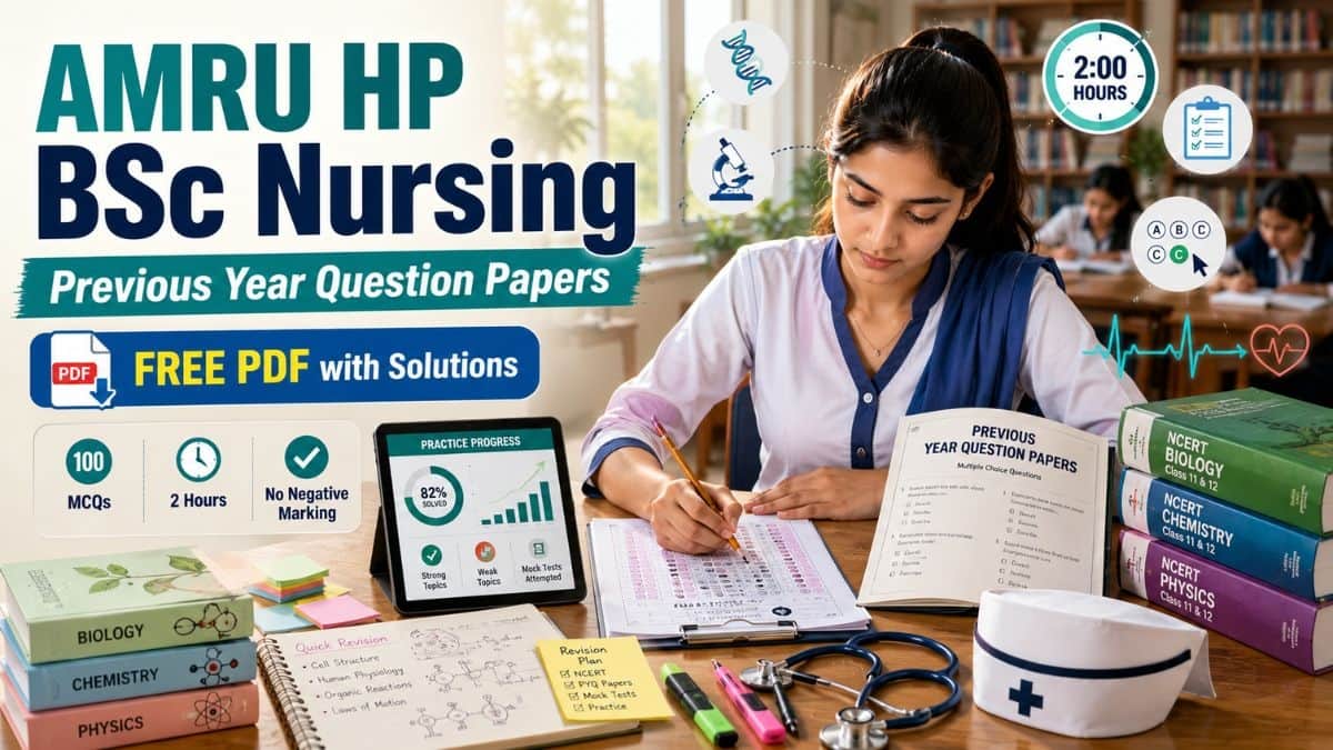 AMRU HP BSc Nursing Previous Year Question Papers - PDF Download
