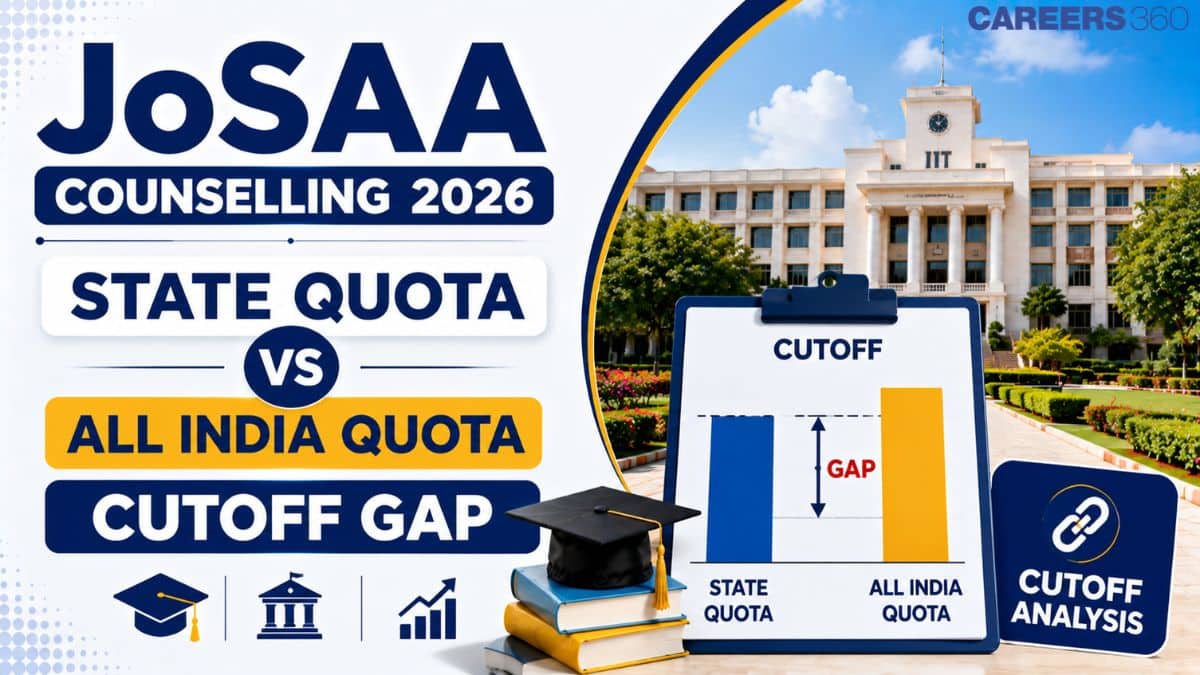JoSAA Counselling 2026: State Quota vs All India Quota Cutoff Gap