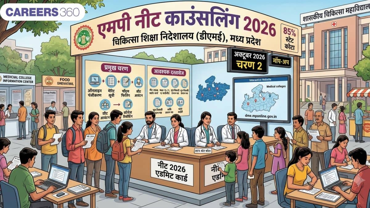 एमपी नीट काउंसलिंग 2026 (MP NEET Counselling 2026) : राउंड 1 काउंसलिंग शेड्यूल जारी