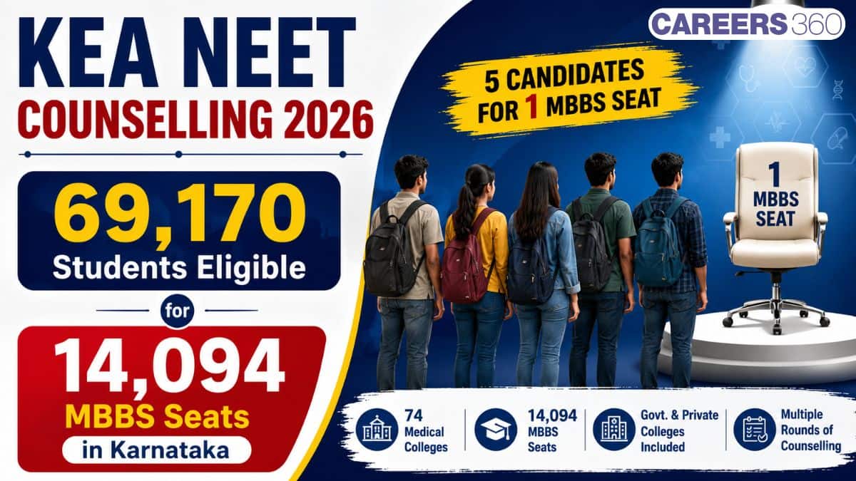 KEA NEET Counselling 2026: 69,170 Students Eligible for 14,094 MBBS Seats in Karnataka - medicine.careers360.com