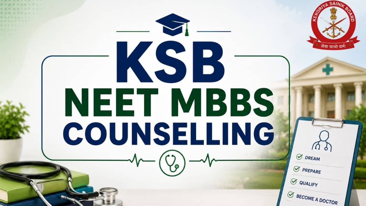 KSB NEET MBBS Counselling 2026: Dates, Registration STARTED, Merit List, Seat Allotment