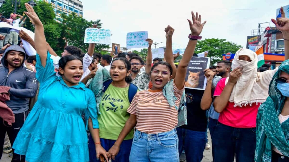 “Delhi Police personnel who use their lathis to assault women in their private parts, grope women, are still roaming free," AISA argued. (Image Source: PTI)