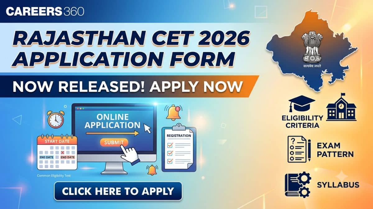 Rajasthan CET Application Form 2026 Released: Apply Online, Eligibility, Fees