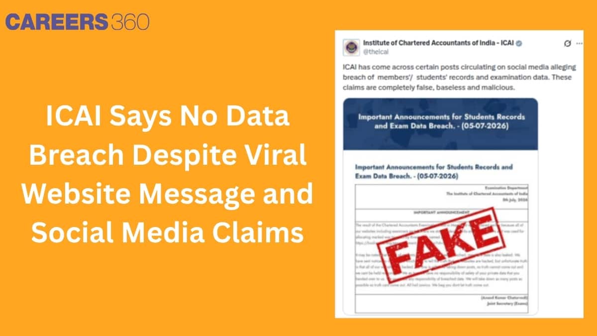 ICAI Says No Data Breach Despite Viral Website Message and Social Media Claims