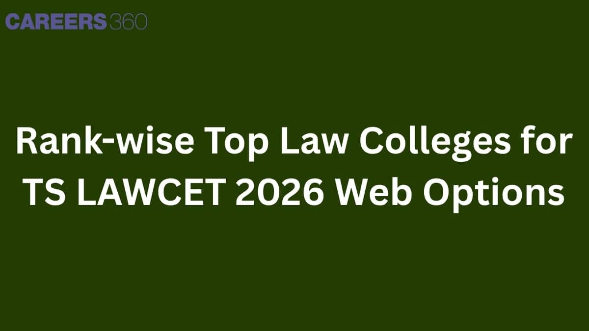 Rank-wise Top Law Colleges for TS LAWCET 2026 Web Options
