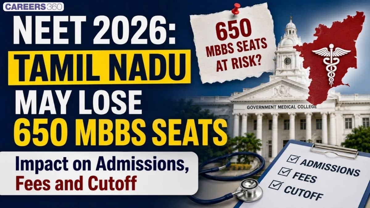 NEET 2026: Tamil Nadu May Lose 650 MBBS Seats, Impact on Admissions, Fees and Cutoff