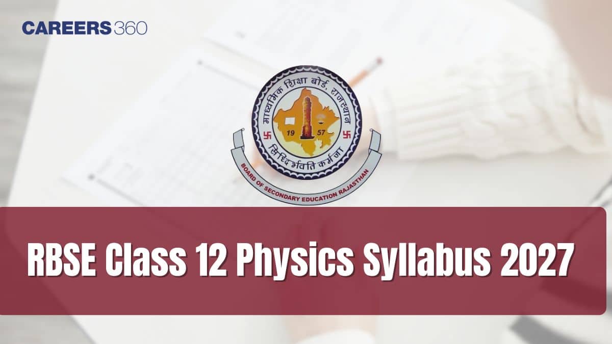 RBSE Class 12th Physics Syllabus 2026-27 - Chapter Wise Marking Scheme