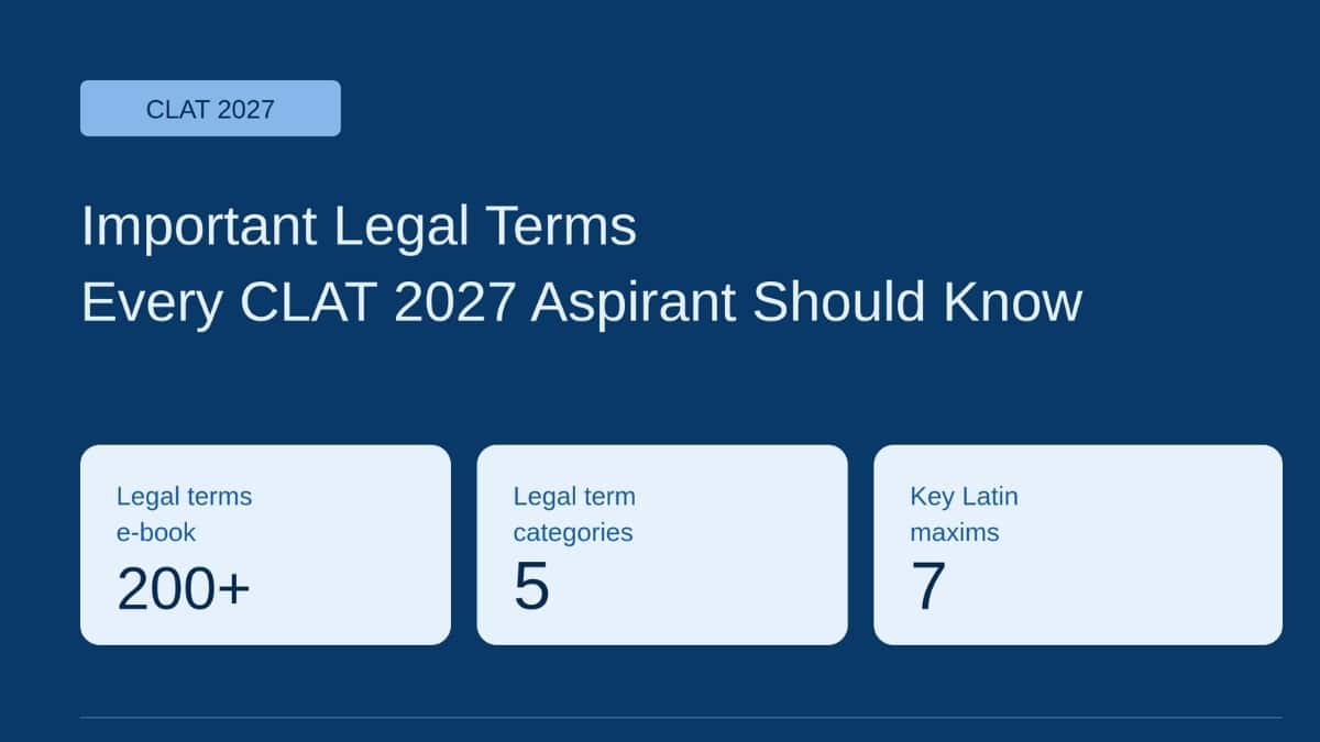 200+ Important Legal Terms Every CLAT 2027 Aspirant Should Know