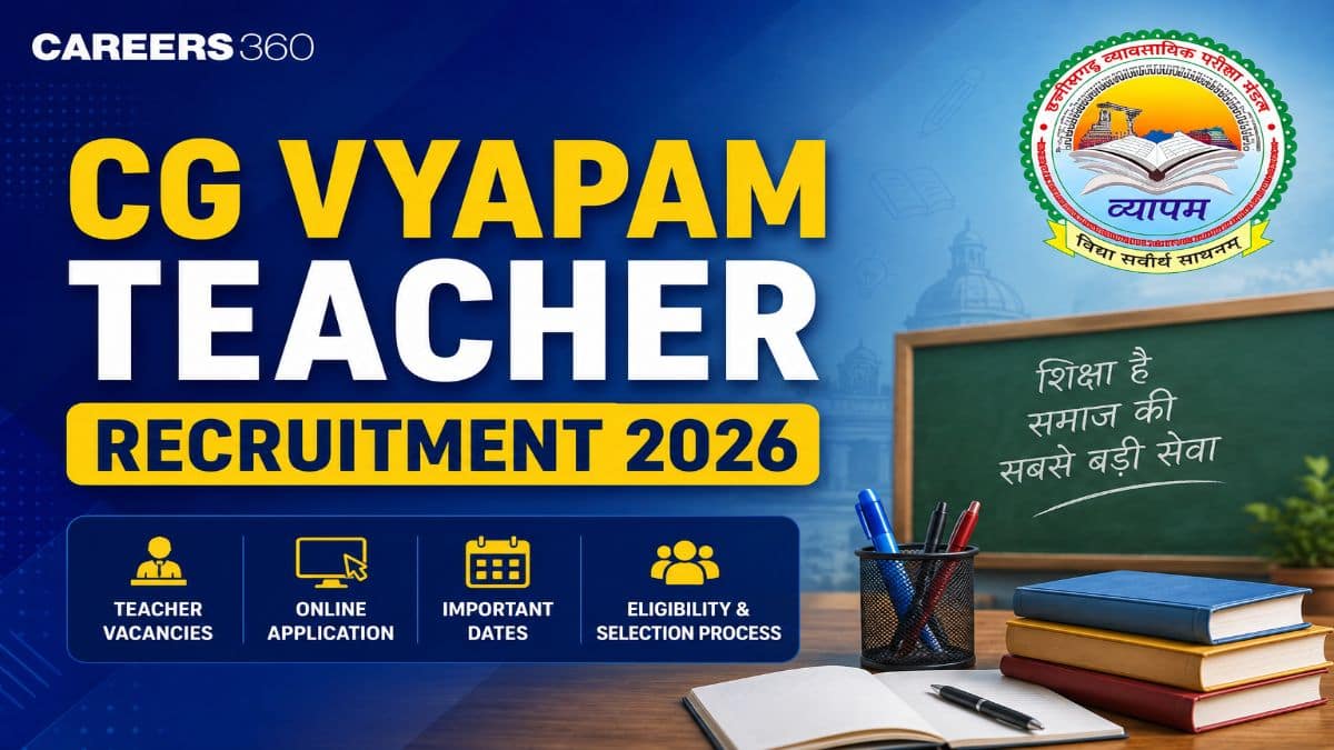 CG Vyapam Teacher Recruitment 2026: Apply for 1654 TGT Posts