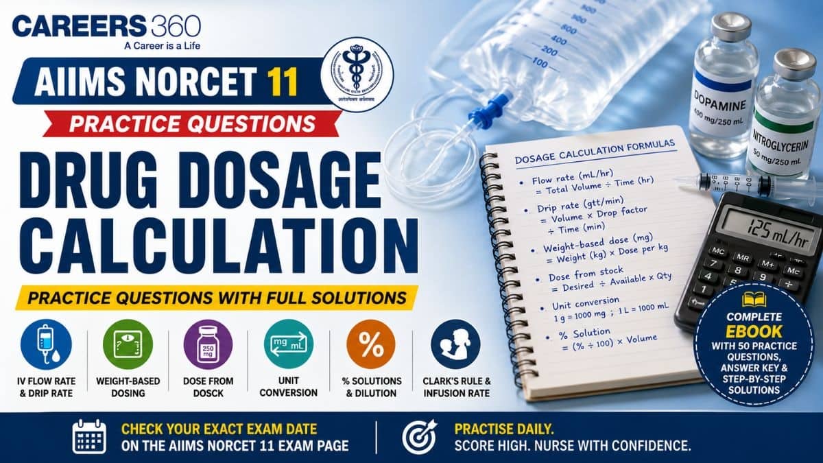 Drug Dosage Calculation Questions for NORCET: 50 Practice Problems