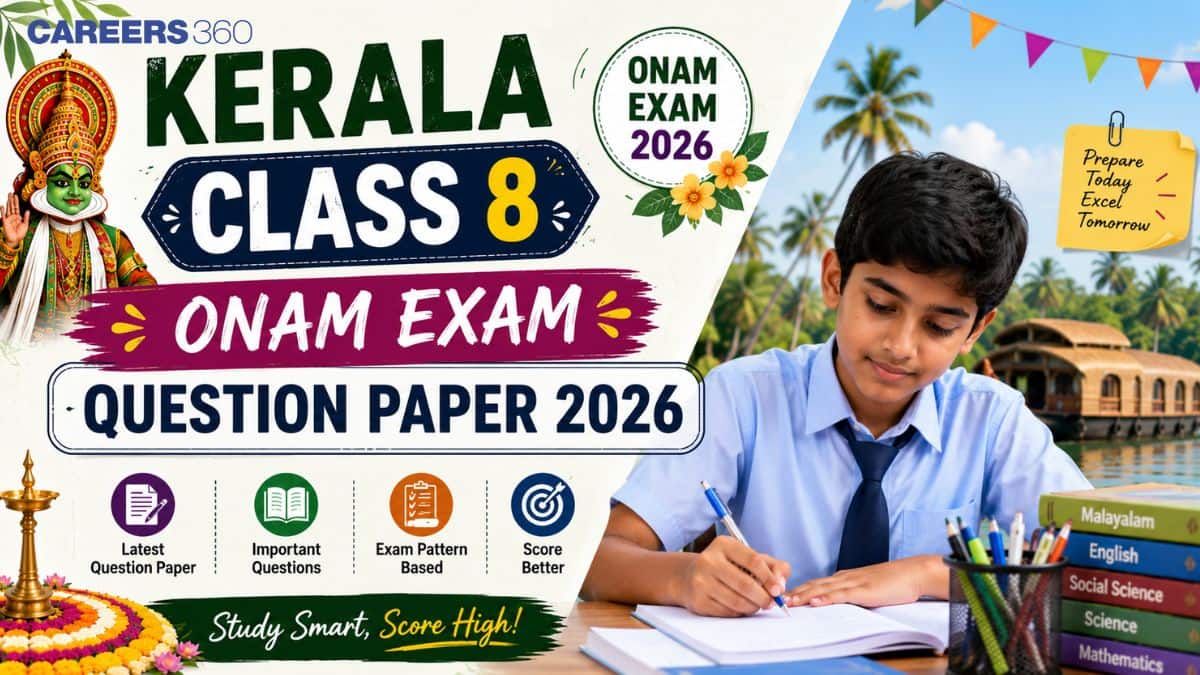 Kerala Class 8 Onam Exam Question Paper 2026 - Maths, Science, English, Hindi, Malayalam and Social Science