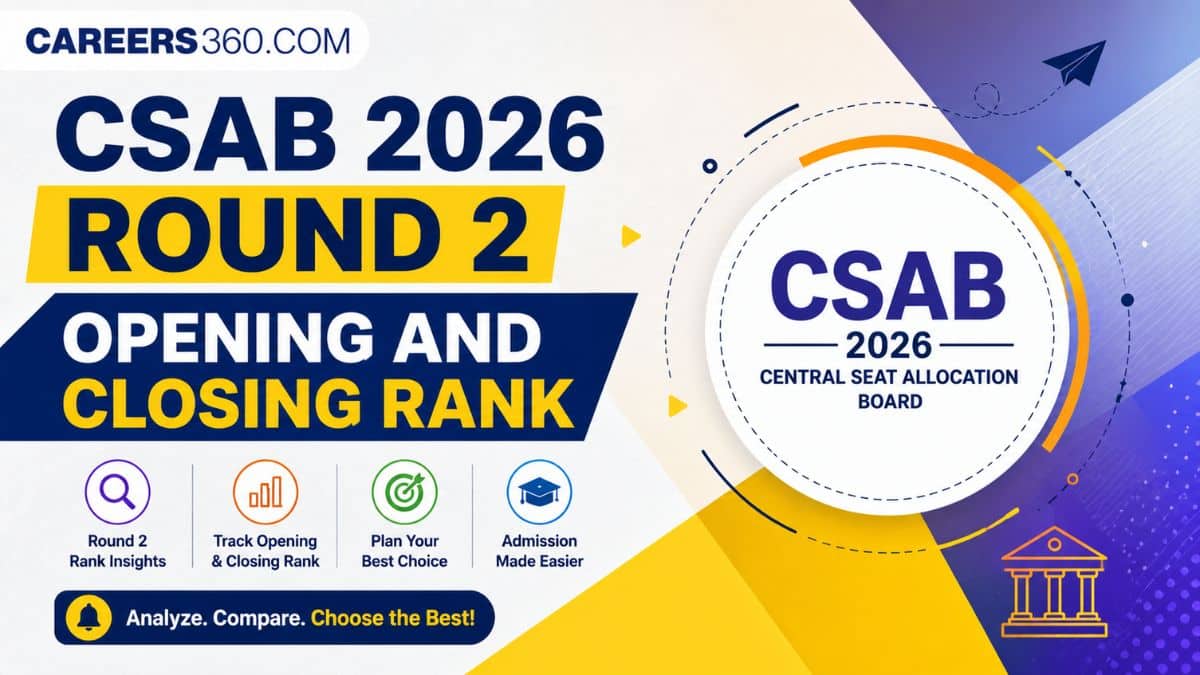 CSAB 2026 Round 2 Opening & Closing Rank: College-Wise Check Cutoff