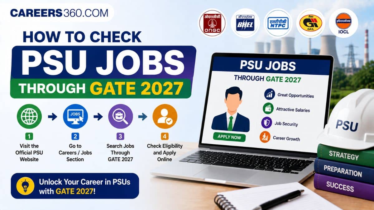 PSU Jobs Through GATE 2027 - Check Top PSUs Hiring Engineers, Salary & Vacancies