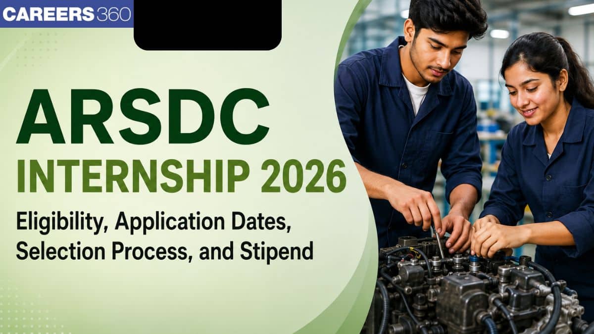 ARSDC Internship 2026: Eligibility, Application Date, Selection Process, and Stipend