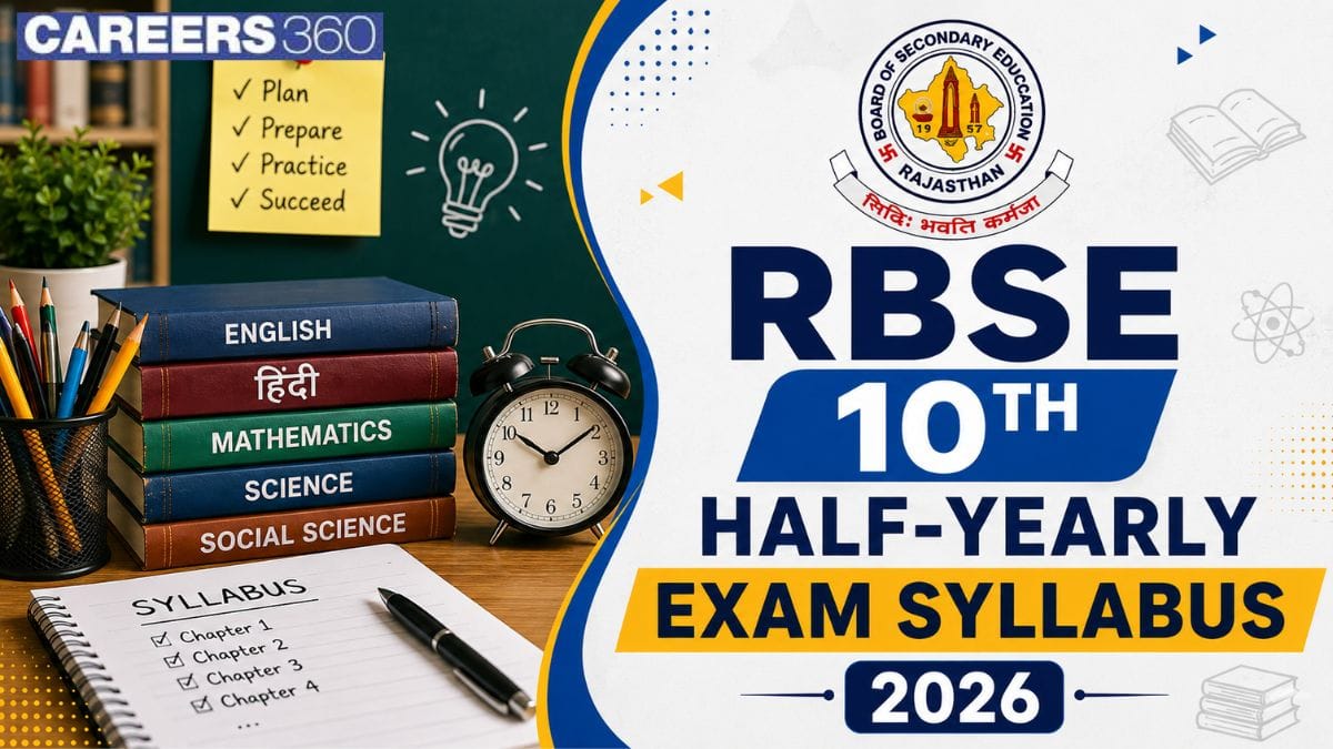RBSE 10th Half Yearly Exam Syllabus 2026 PDF: Check Subject-wise Important Chapters