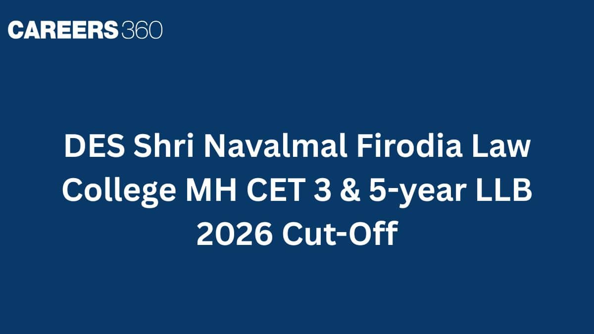 DES Shri Navalmal Firodia Law College MH CET 3 & 5-year LLB 2026 Cut-Off