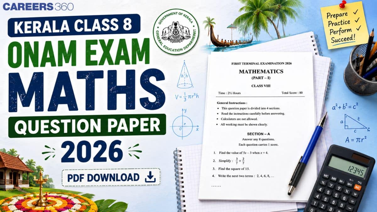 Kerala Class 8 Onam Maths Question Paper 2026, Download Answer Key PDF