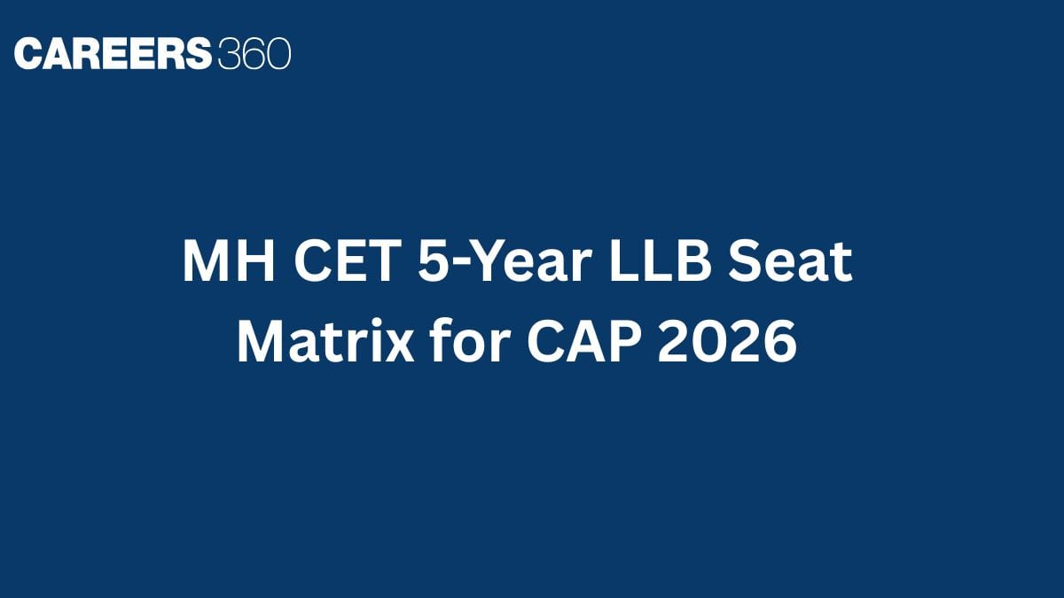 MH CET 5-Year LLB Seat Matrix for CAP 2026