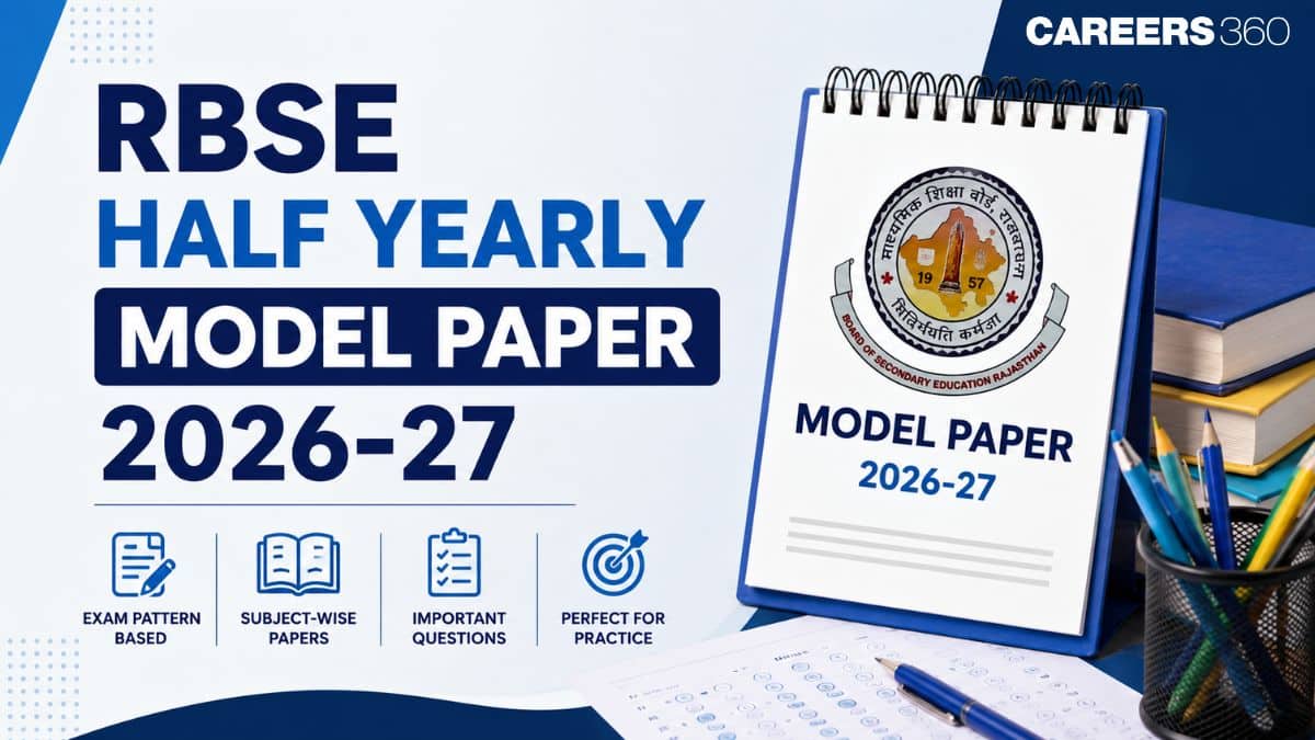 RBSE Half Yearly Model Paper 2026-27: Class 10, 12 PDF