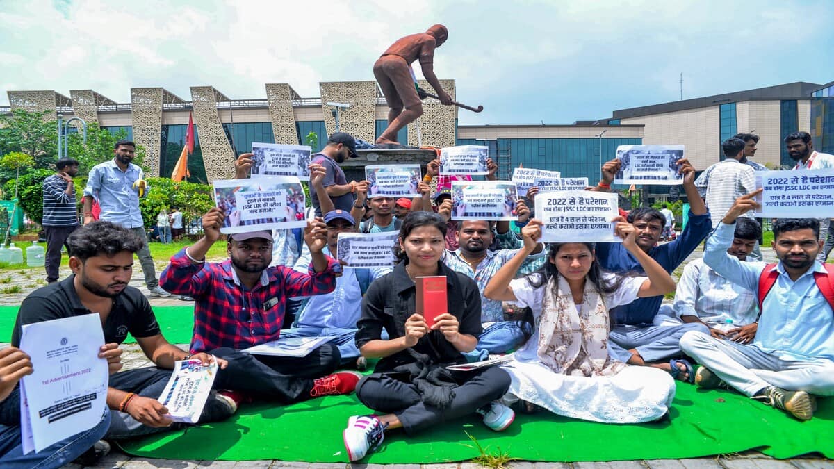 "Paper leaks in JPSC have happened several times. This time, OMR sheets of candidates have been leaked," JPSC aspirant Rahul Kumar Kranti said. (Image source: PTI)