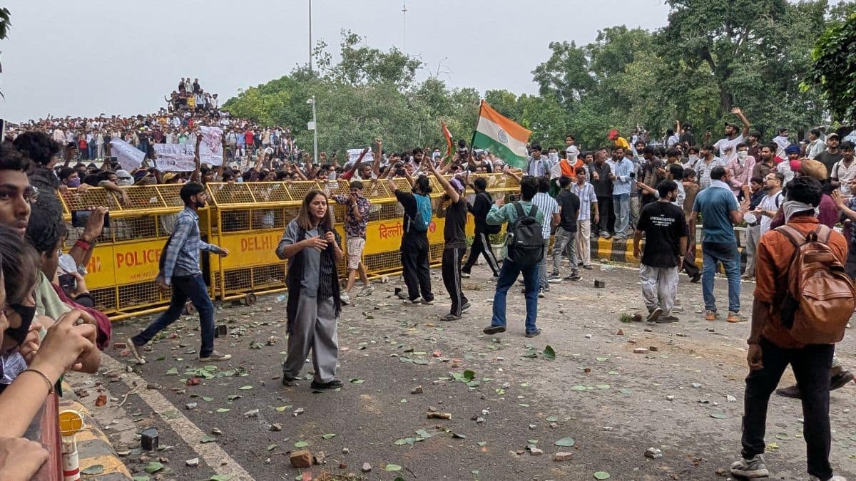 NEET UG 2026 paper leak protest. (Representational Image: Careers360 File Photo)