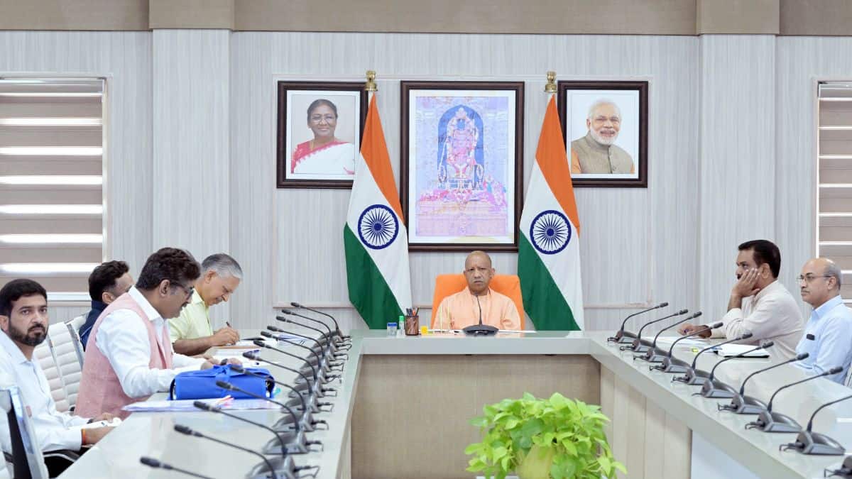 UP CM chaired a review meeting of the social welfare department. (Image: CM's Office X account)