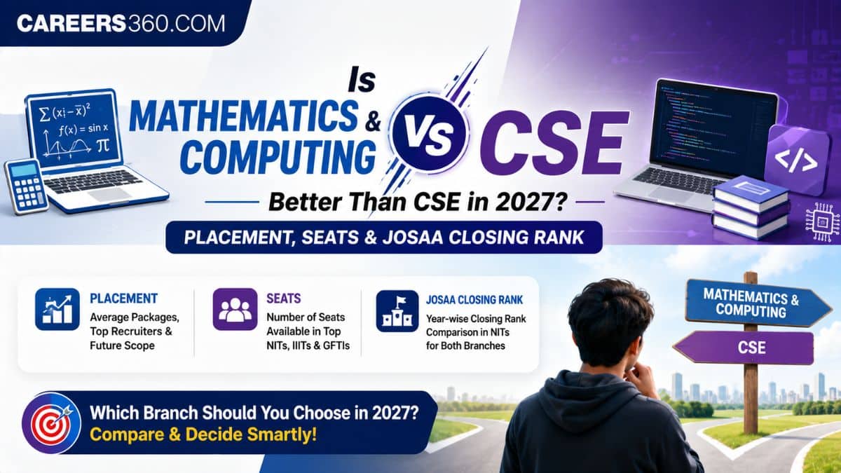 Is Mathematics & Computing better than CSE in 2027?- Placement, Seats & JoSAA Closing Rank