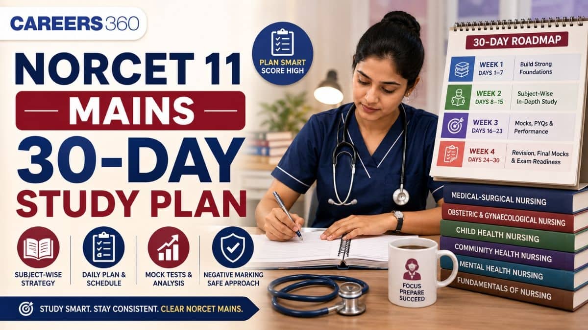 NORCET 11 Mains 30-Day Study Plan: Day-Wise Timetable & Revision Strategy