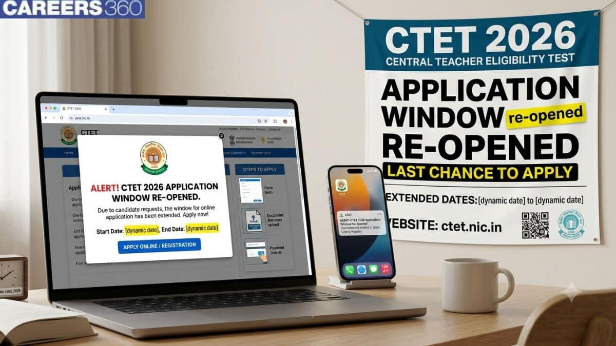 CTET 2026 Application Window Re-Opened; Revised Exam Dates To Be Announced after Sep 1