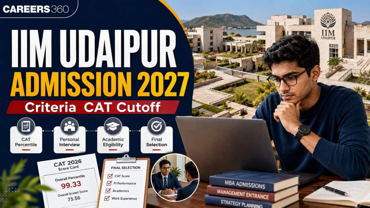 IIM Udaipur Admission Criteria 2027 Out: Check Eligibility, CAT Cutoff, Selection Process, Fees