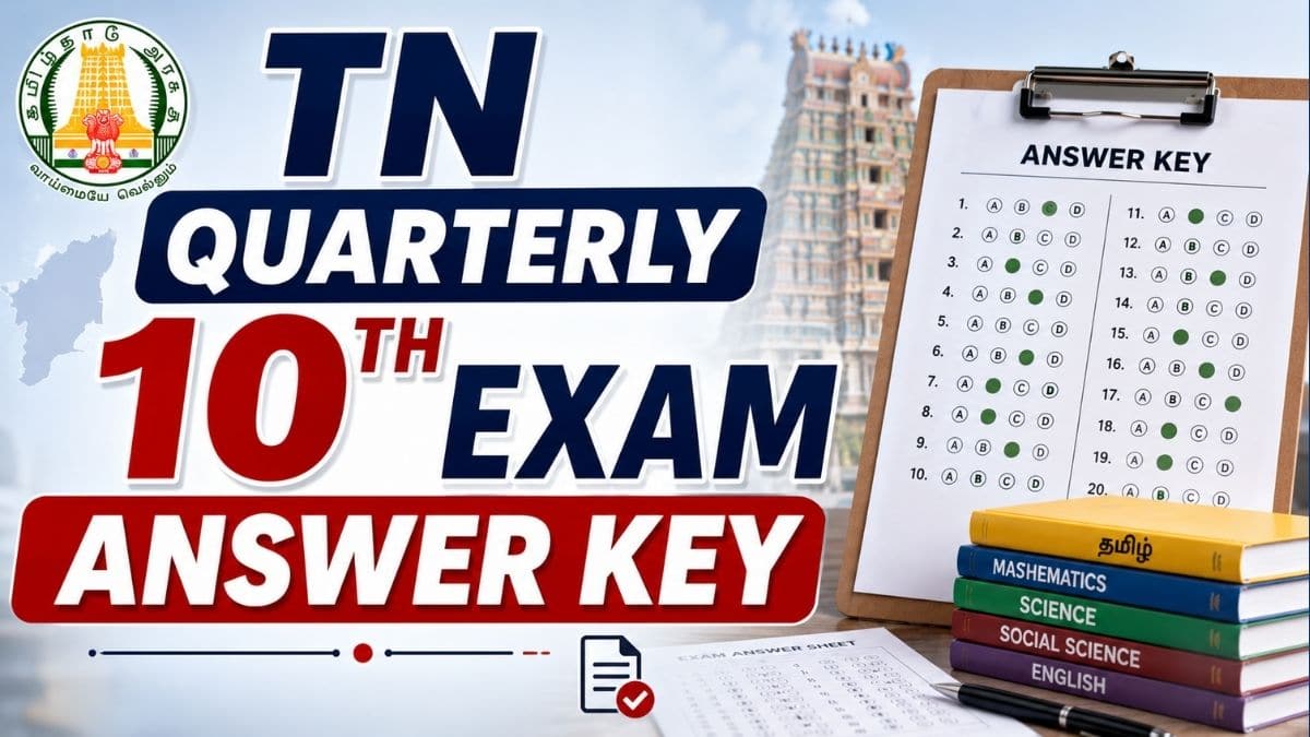 Tamil Nadu 10th Quarterly Exam Answer Key 2026: Subject-wise PDF
