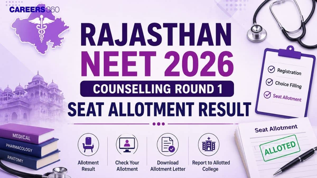 Rajasthan NEET 2026 Counselling Round 1 Seat Allotment Result OUT: Direct Link - medicine.careers360.com