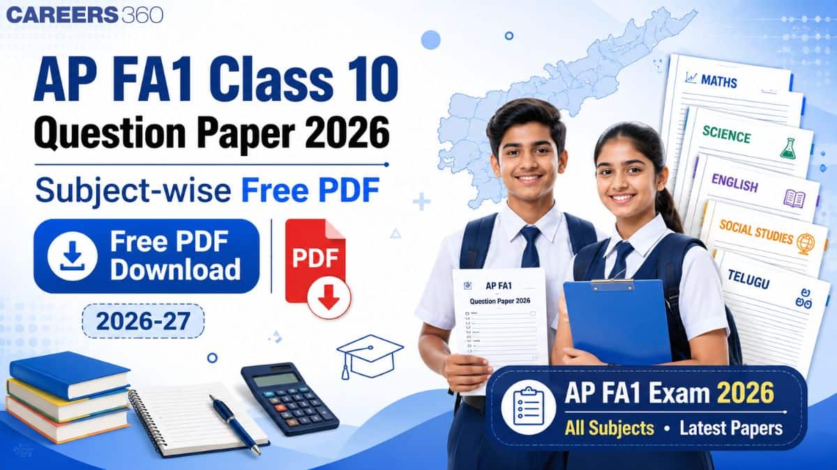AP FA1 Class 10 Question Paper 2026 PDF with Answer Key - Telugu, Maths ...