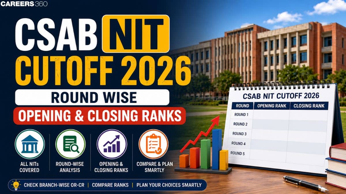CSAB NIT Cutoff 2026: Round Wise Opening & Closing Ranks
